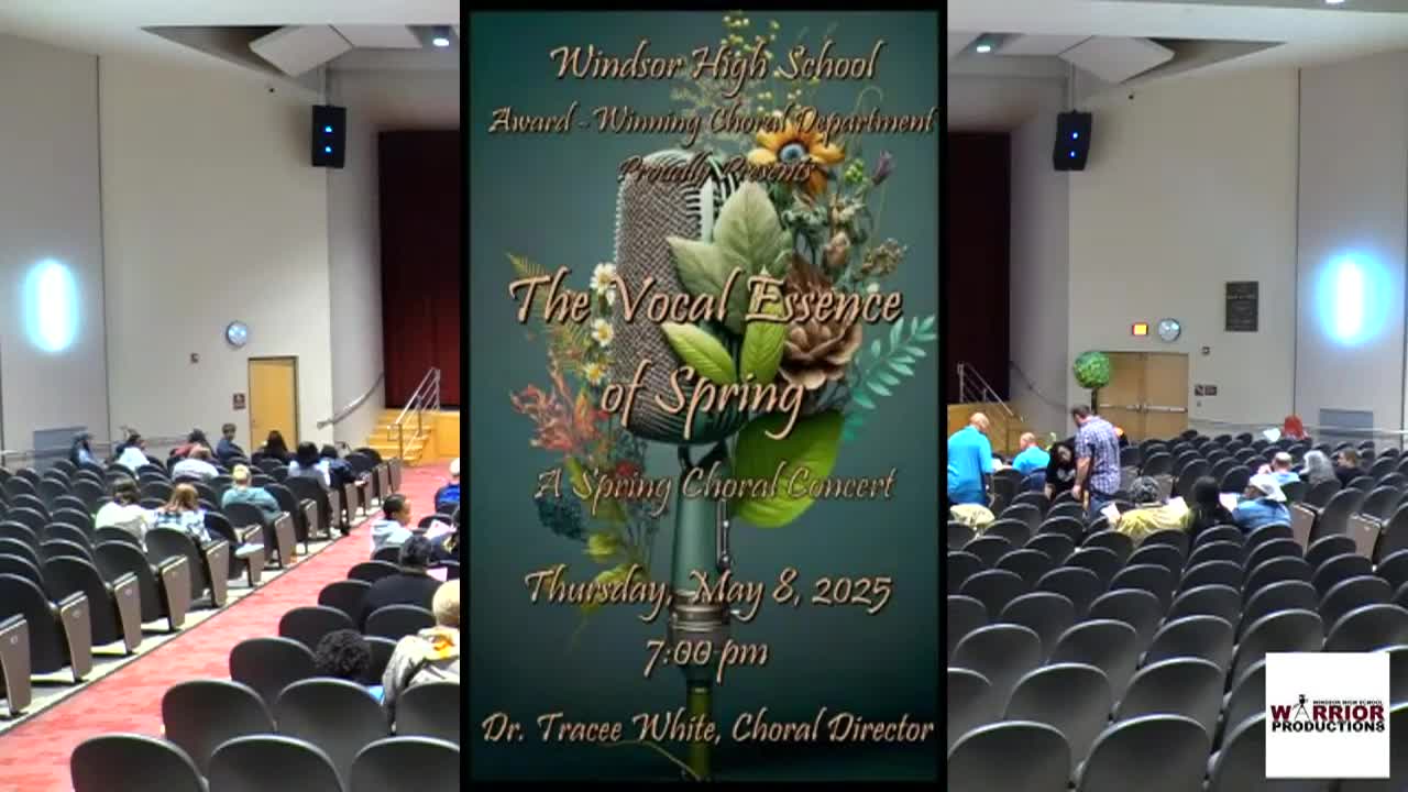 Thumbnail image for Windsor High School Spring Choral Concert 2025