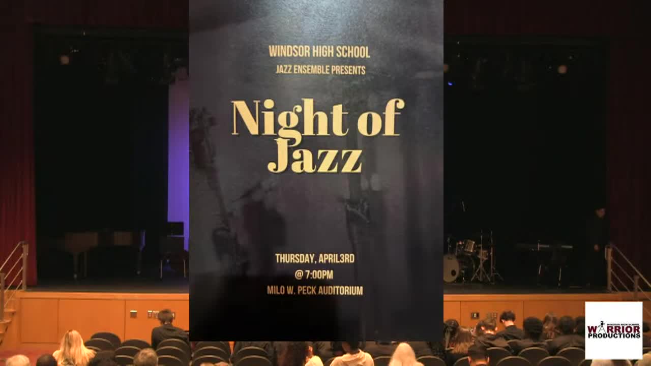 Thumbnail image for Windsor High School Jazz Ensemble Presents Night of Jazz