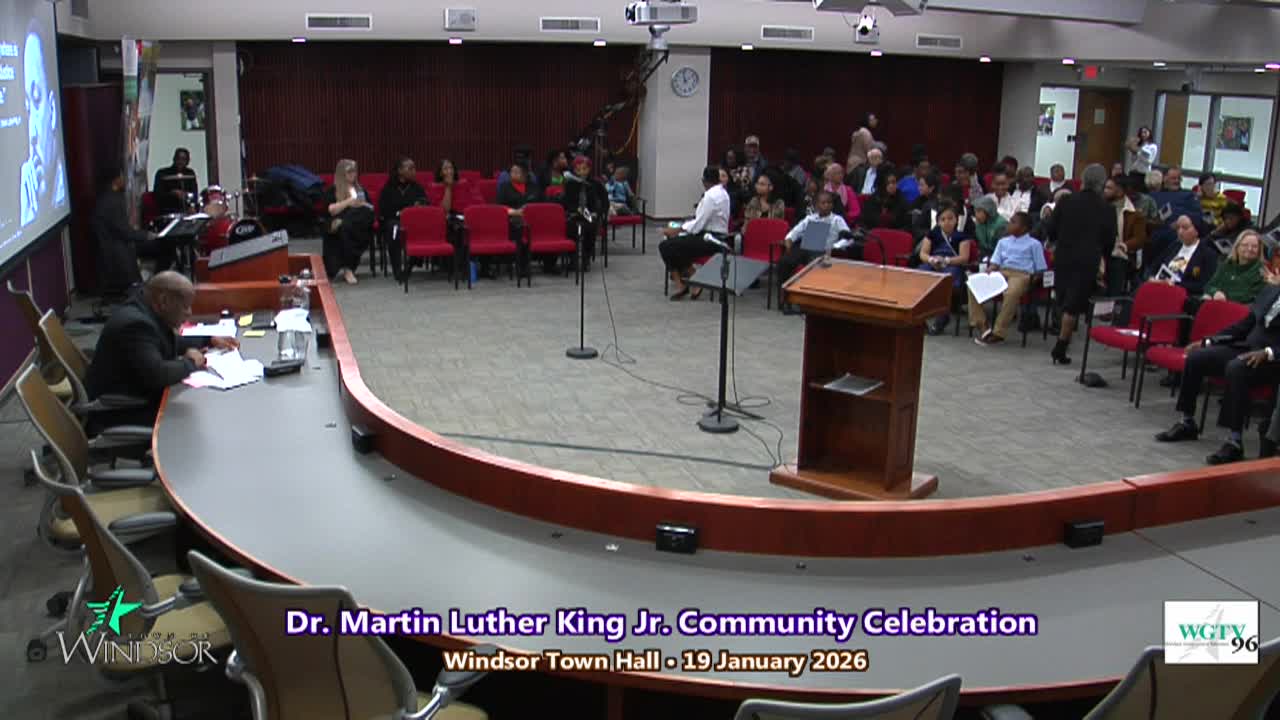 2026 MLK Day Celebration at Town Hall