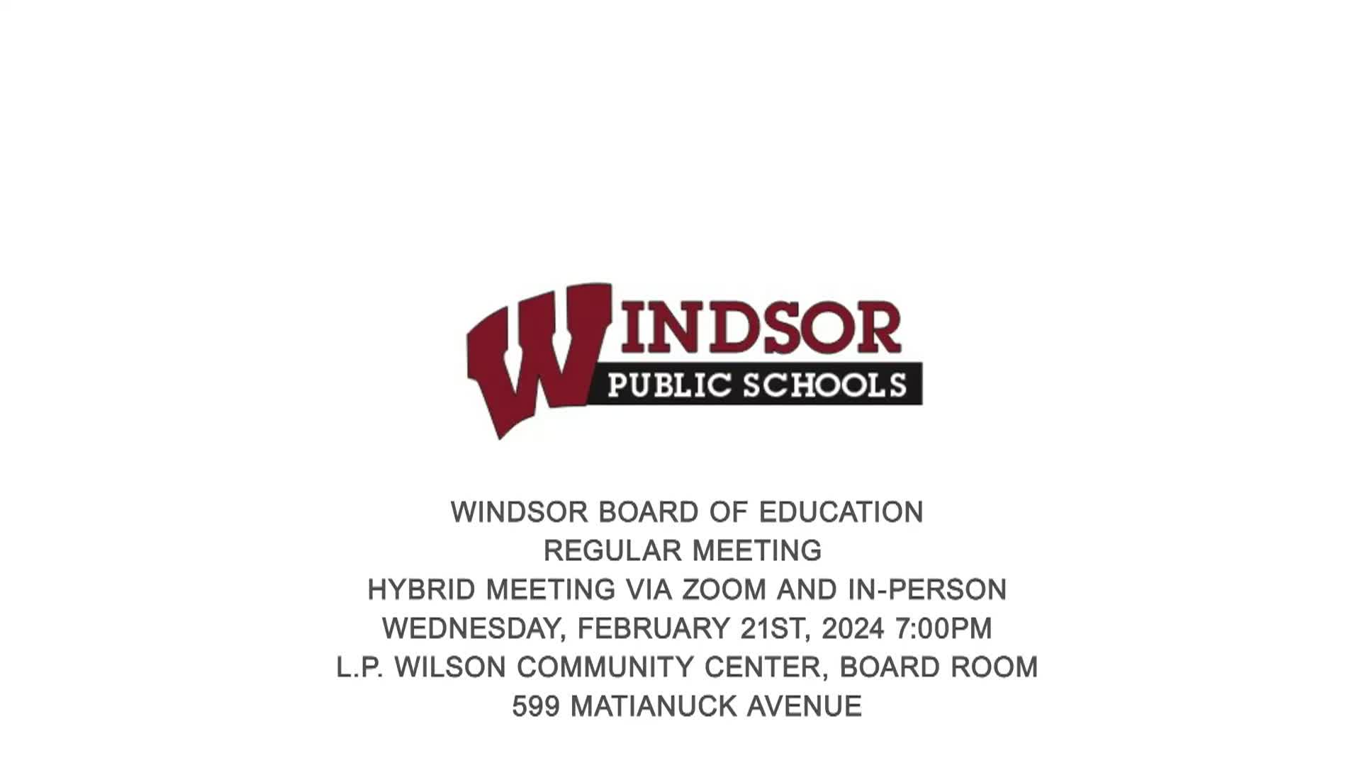 Thumbnail image for Board of Education February 2024 Meeting