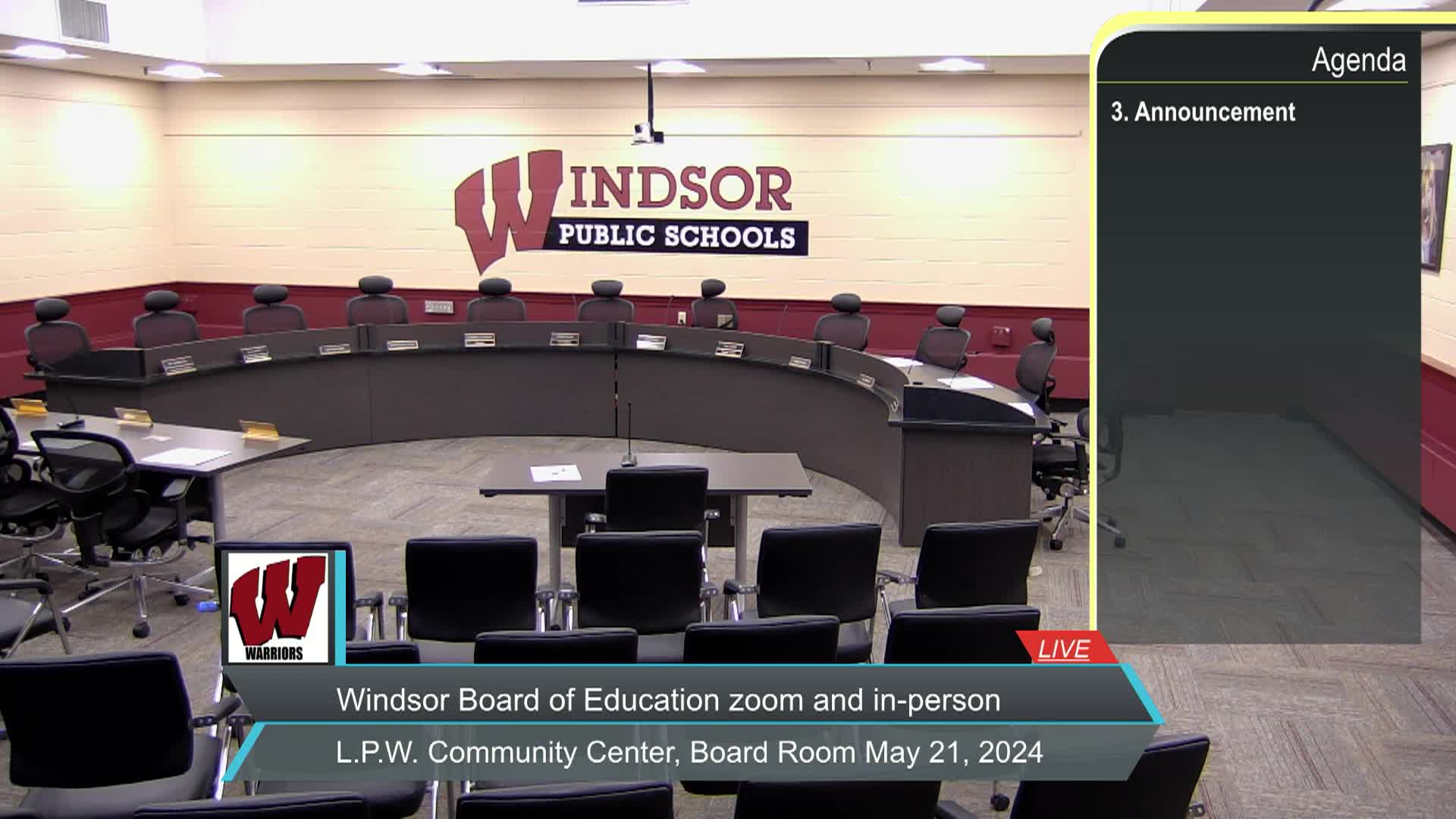Thumbnail image for Board of Education Special Meeting & Regular Meeting May